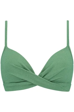 Twist bikini top Beachlife Green Shimmer
