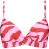 Twist bikini top Beachlife Pink Zebra