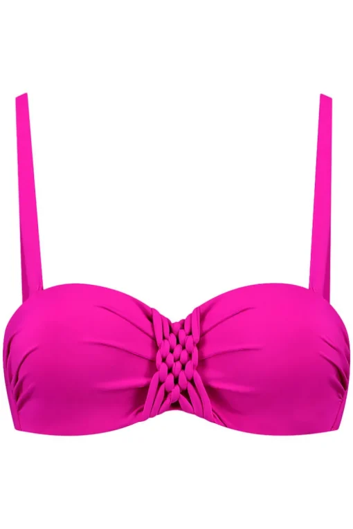 Voorgevormde bandeau bikini top Cyell Framboise