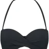 Voorgevormde bandeau bikini top Beachlife Vanilla & Black