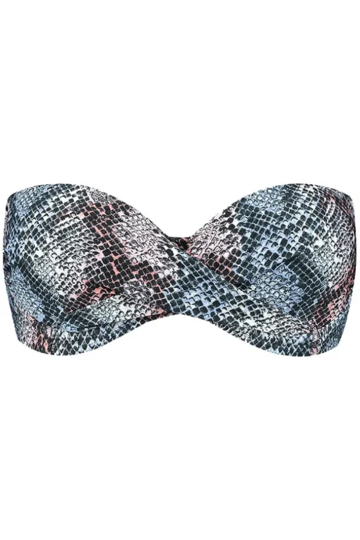 Voorgevormde bandeau bikini top Beachlife Snake