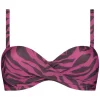 Voorgevormde bandeau bikini top Beachlife Zigzag Zebra