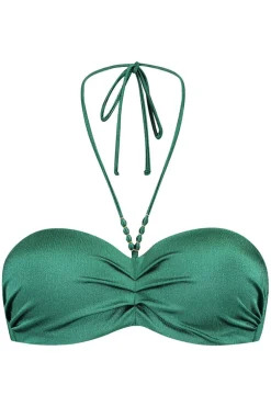 Voorgevormde bandeau bikini top Cyell Treasure Green