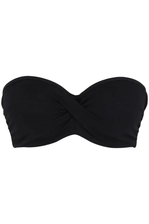 Voorgevormde bandeau bikini top Panache Spirit Black