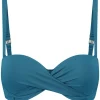 Voorgevormde bandeau bikini top Beachlife Petrol
