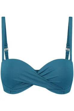 Voorgevormde bandeau bikini top Beachlife Petrol