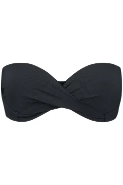 Voorgevormde bandeau bikini top Beachlife Vanilla & Black