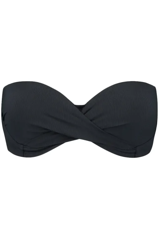 Voorgevormde bandeau bikini top Beachlife Vanilla & Black