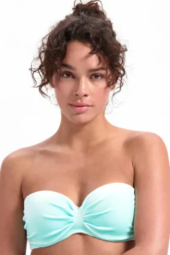 Voorgevormde bandeau bikini top Beachlife Aruba Velour