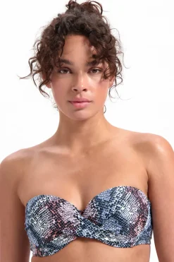 Voorgevormde bandeau bikini top Beachlife Snake
