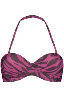 Voorgevormde bandeau bikini top Beachlife Zigzag Zebra