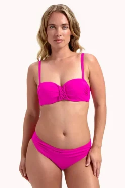 Voorgevormde bandeau bikini top Cyell Framboise