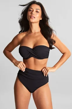 Voorgevormde bandeau bikini top Panache Spirit Black