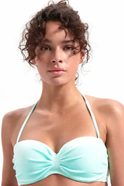 Voorgevormde bandeau bikini top Beachlife Aruba Velour