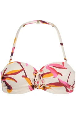 Voorgevormde bandeau bikini top Japanese Floral