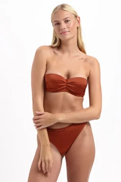 Voorgevormde bandeau bikini top Cyell Treasure Cedar 117D