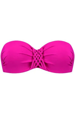 Voorgevormde bandeau bikini top Cyell Framboise
