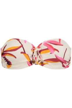 Voorgevormde bandeau bikini top Japanese Floral