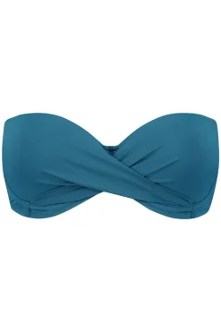 Voorgevormde bandeau bikini top Beachlife Petrol