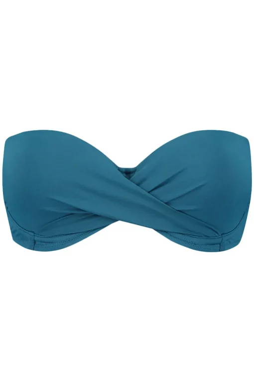 Voorgevormde bandeau bikini top Beachlife Petrol