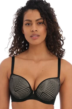 Voorgevormde plunge BH Freya Tailored Black
